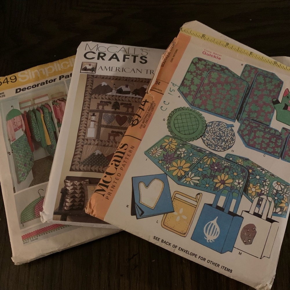 Set of Three Vintage Home Patterns